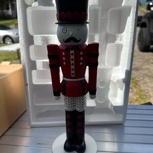 PartyLite Red and Black Nutcracker Figurine
